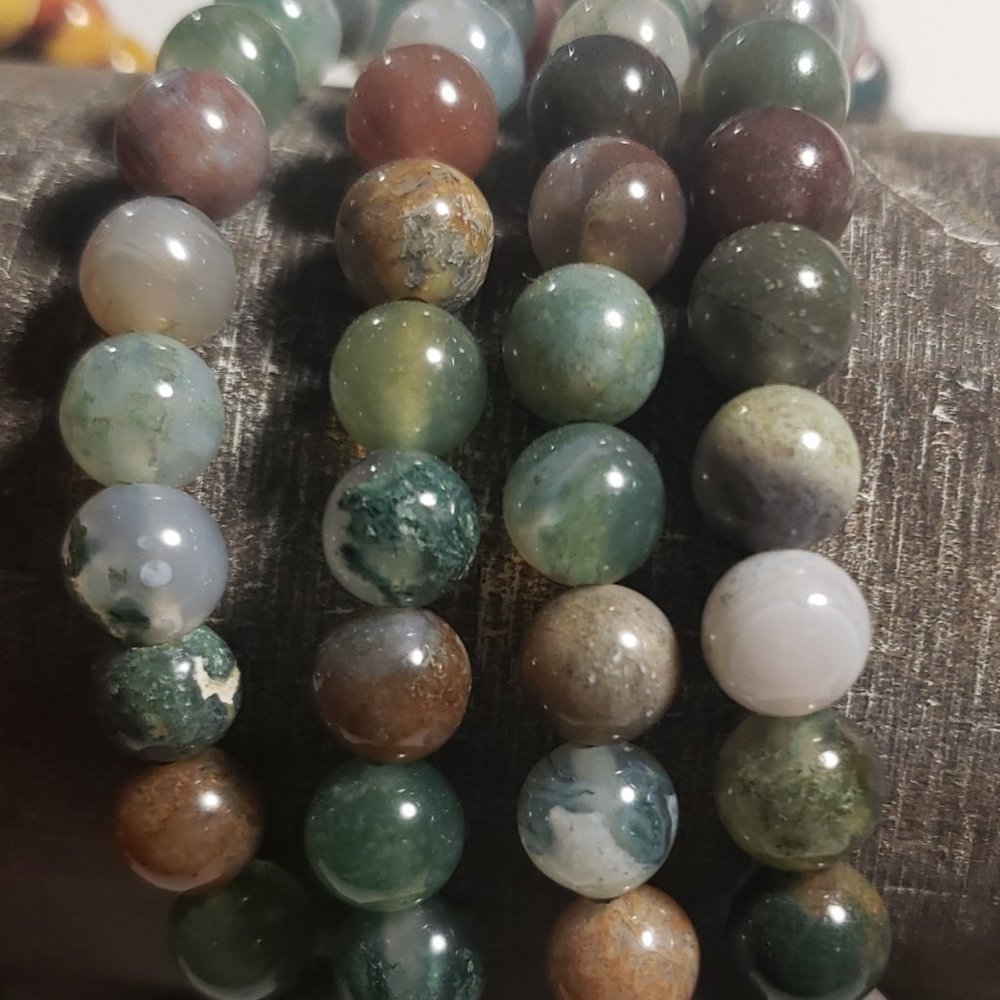 6mm Indian Agate Bracelets